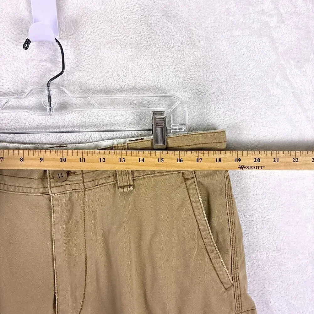 Polo Ralph Lauren Cargo Shorts Men 35 (36) Brown Baggy Preppy Military Y2K